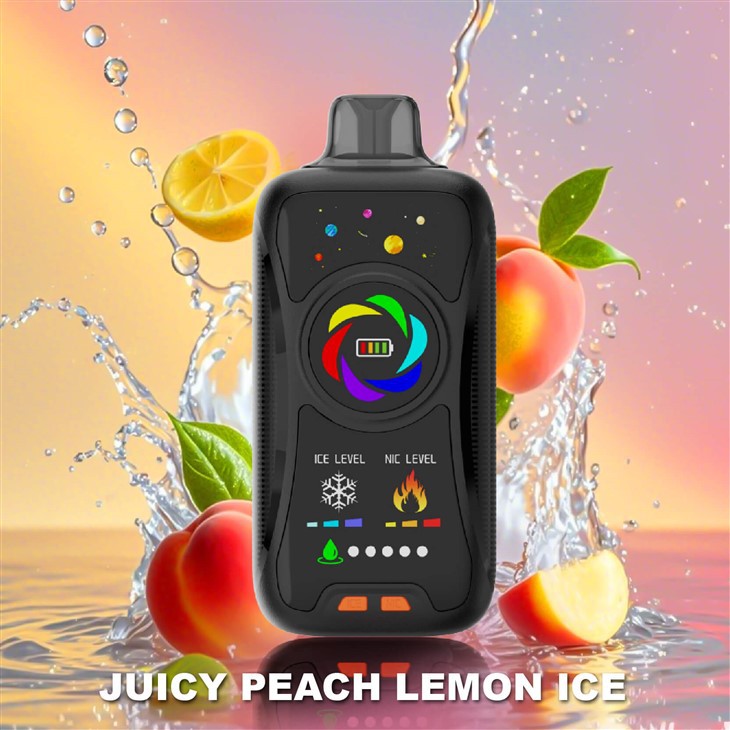 Peach Lemon 50K Nicotine & Ice Adjustable Disposable Vape
